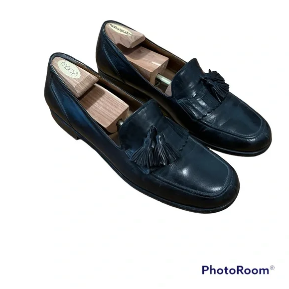 Bragano Tassel Loafer Black Size 11.5M Bragano Tassel Dress Loafers Shoes Burgundy Italy Mens 11.5  main image 4
